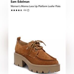 Sam Edelman MONNA LUG SOLE suede platform loafers. Size 8,5. Never worn!